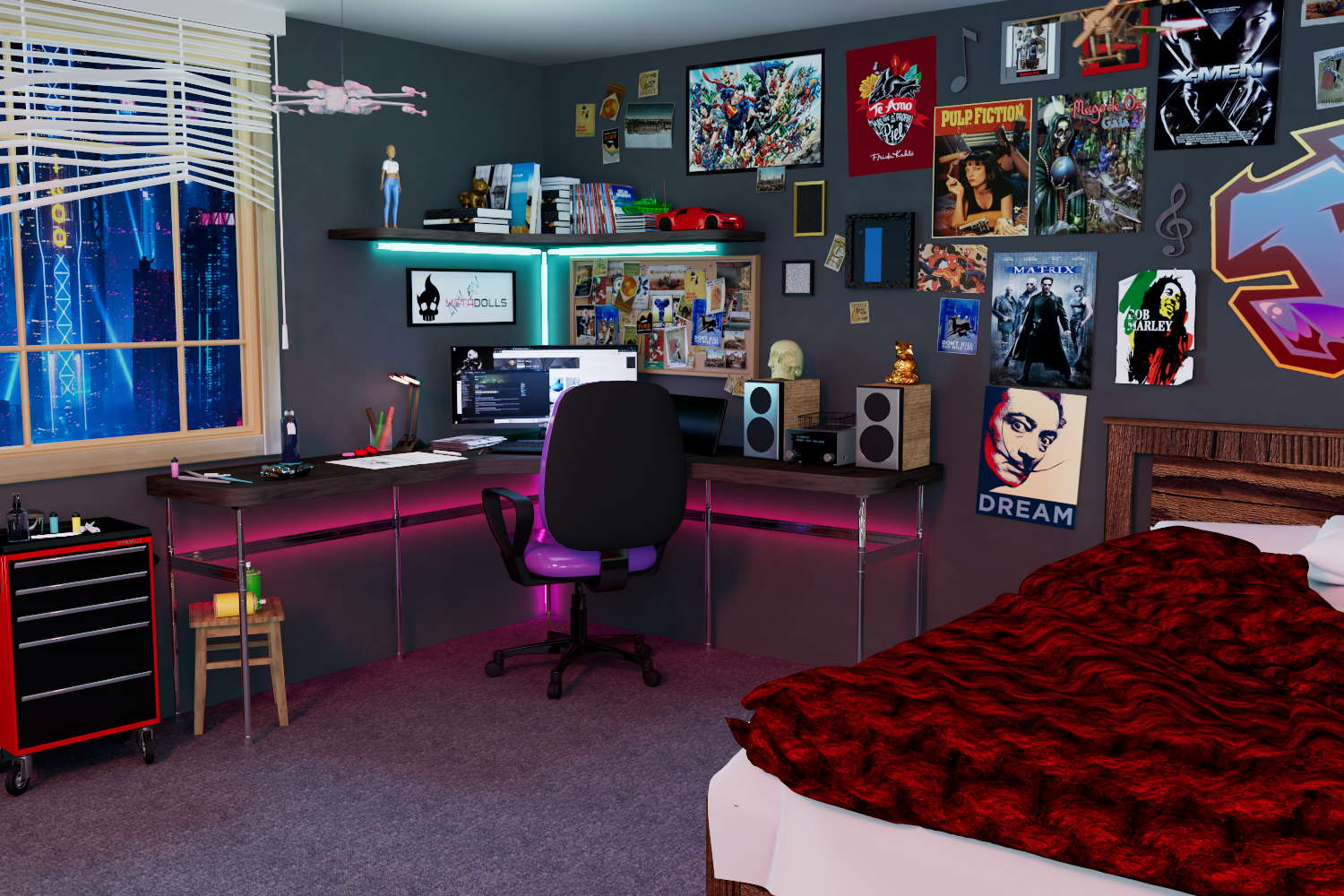 Inky Boy Room